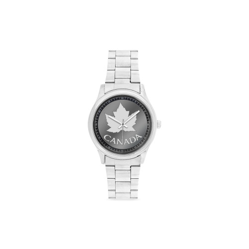 Canada Maple Leaf Wristwatches Men's Stainless Steel Watch(Model 104)