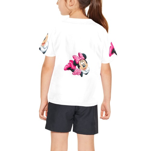 Mickey shirt Big Girls' All Over Print Crew Neck T-Shirt (Model T40-2)