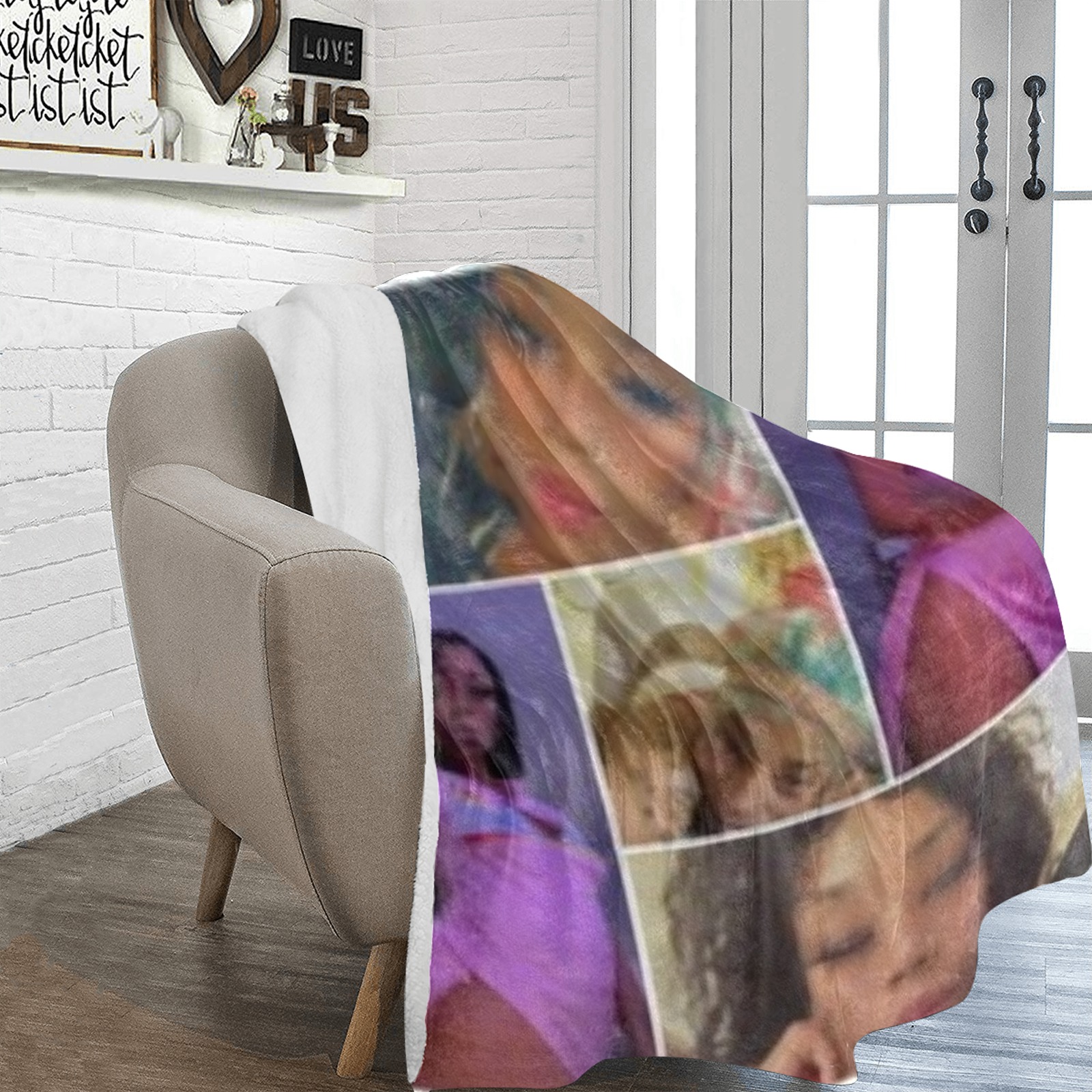 Narley Collage Ultra-Soft Micro Fleece Blanket 70''x80''
