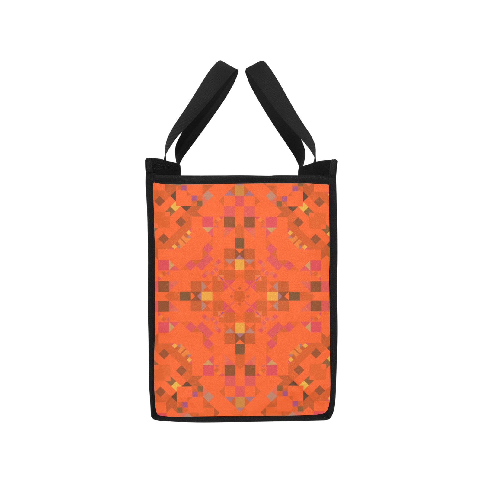 Orange Mosaic Geometric Picnic Tote Bag (Model 1717)