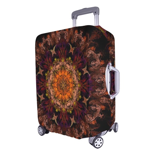 mandala light red Luggage Cover/Large 26"-28"