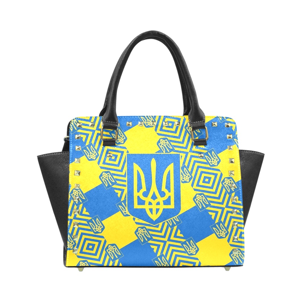 UKRAINE 2 Rivet Shoulder Handbag (Model 1645)