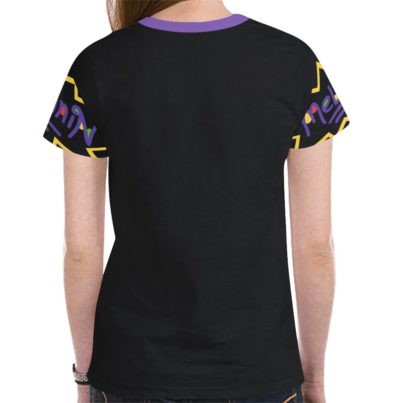 Melanin New All Over Print T-shirt for Women (Model T45)