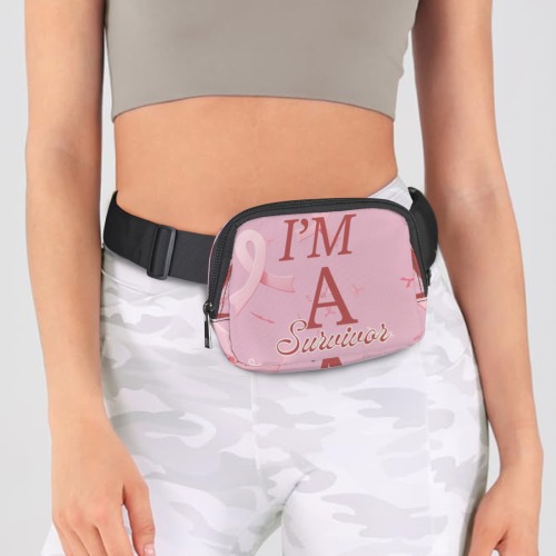 Breast Cancer Awareness Small Belt Bag Belt Bag-Small (Model 1744)