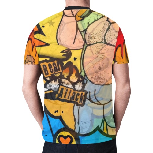 Bear Gay 2 by Nico Bielow New All Over Print T-shirt for Men (Model T45)