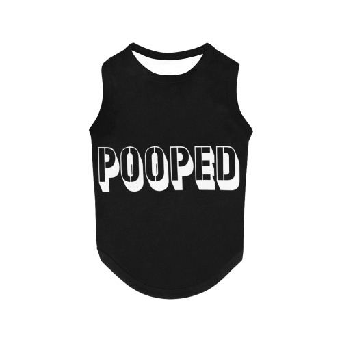POOPED All Over Print Pet Tank Top