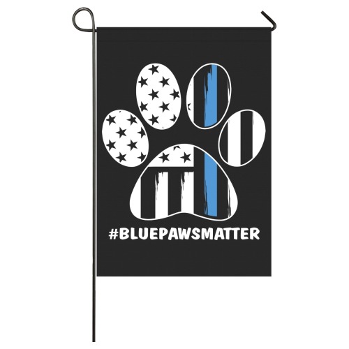 Blue Paws Matter Garden Flag 28''x40'' （Without Flagpole）
