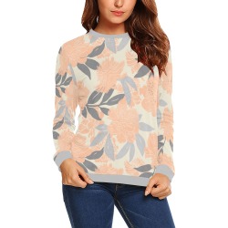 Modern Blooming FB All Over Print Crewneck Sweatshirt for Women (Model H18)