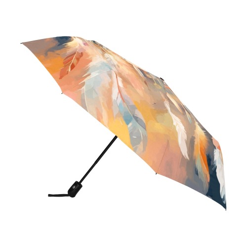 Dreamcatcher in the air. Warm pastel colors art. Anti-UV Auto-Foldable Umbrella (U09)