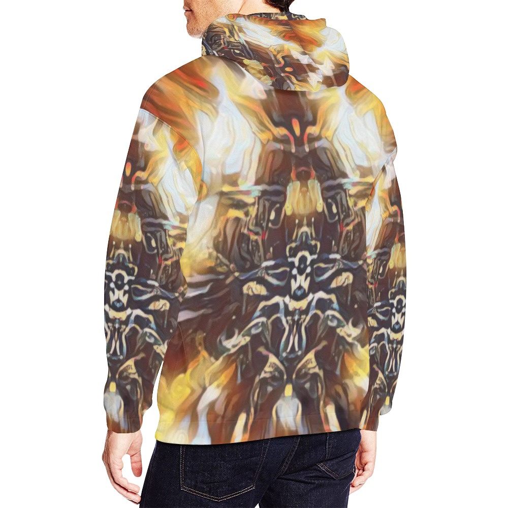 Time Chamber All Over Print Hoodie for Men (USA Size) (Model H13)