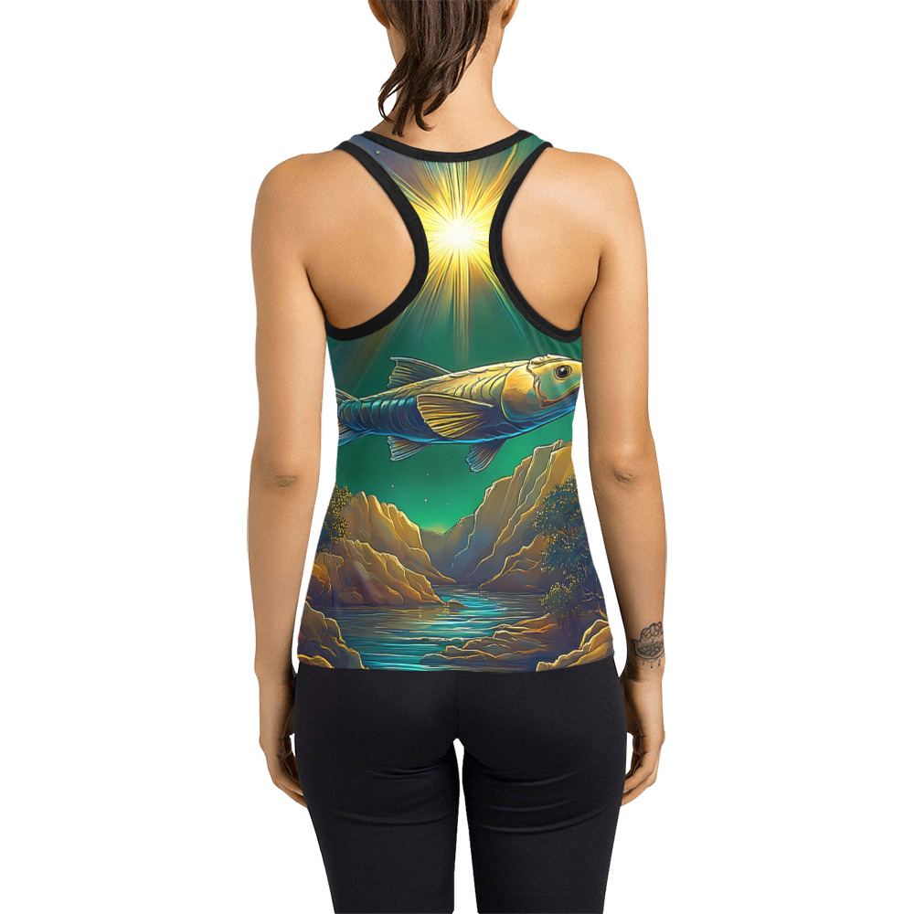 Celestial Swim Women's Racerback Tank Top (Model T60)