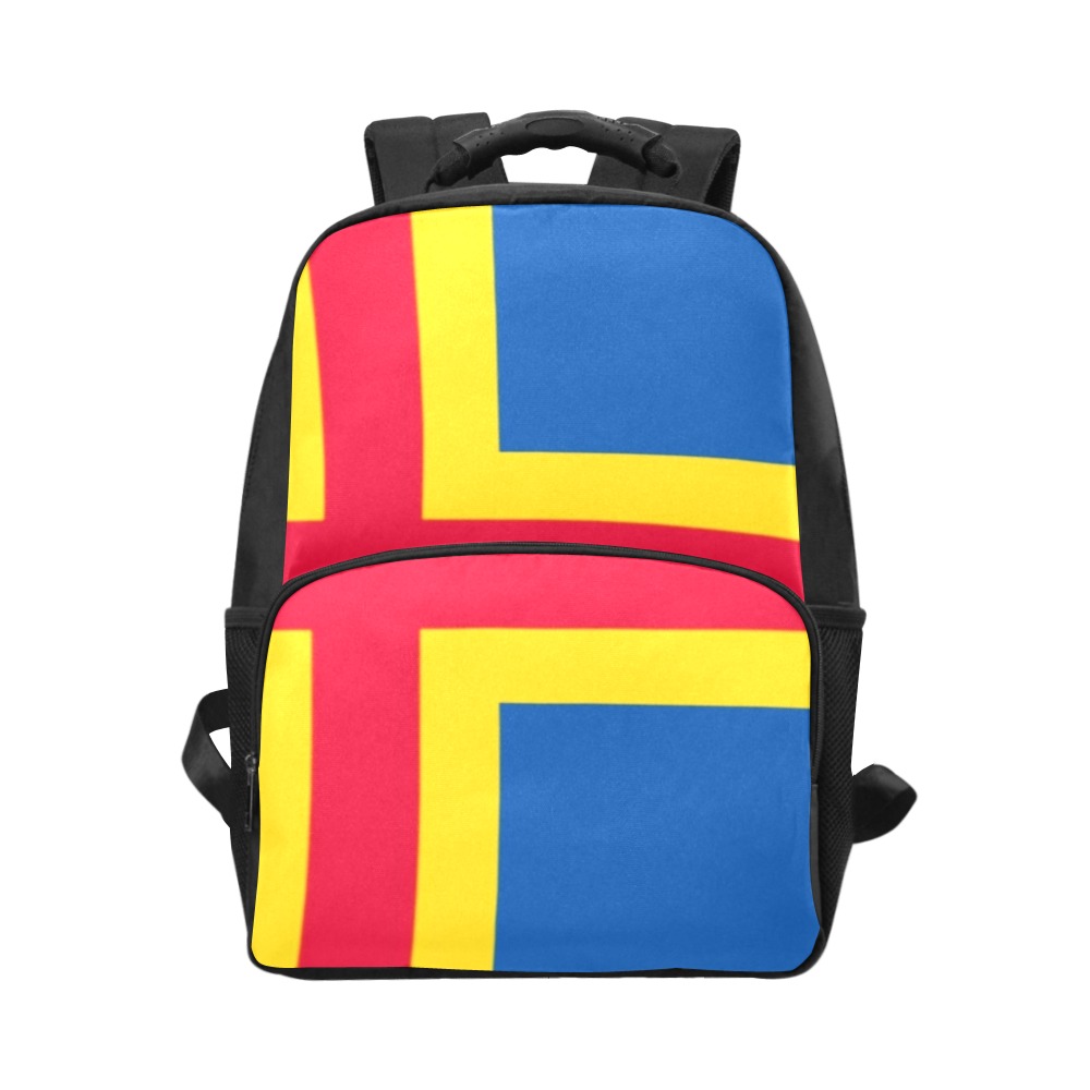 Flag of Åland Islands Unisex Laptop Backpack (Model 1663)