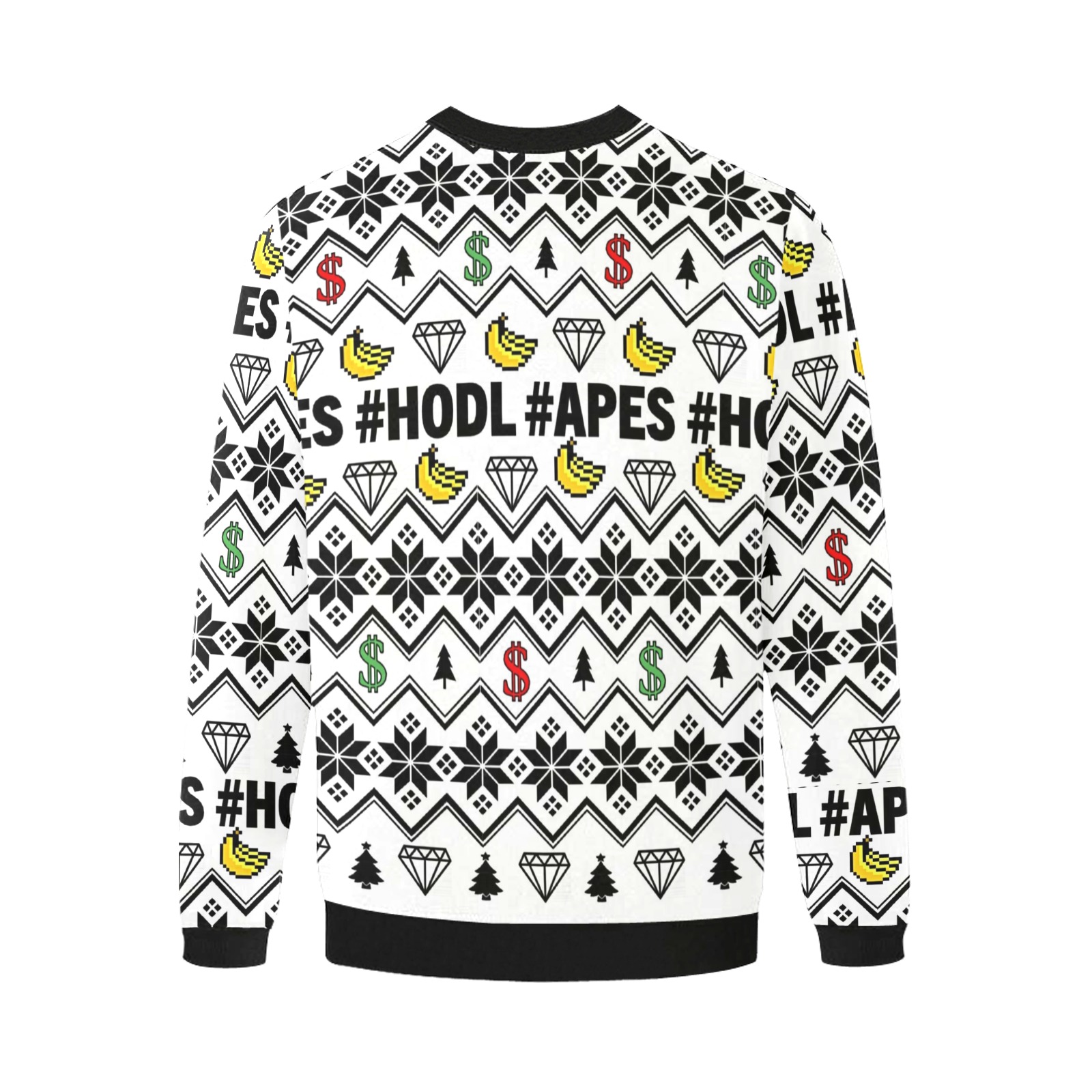 All I want for Christmas... Men's Oversized Fleece Crew Sweatshirt (Model H18)