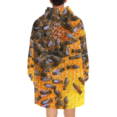 HONEY BEES 4 Blanket Hoodie for Men