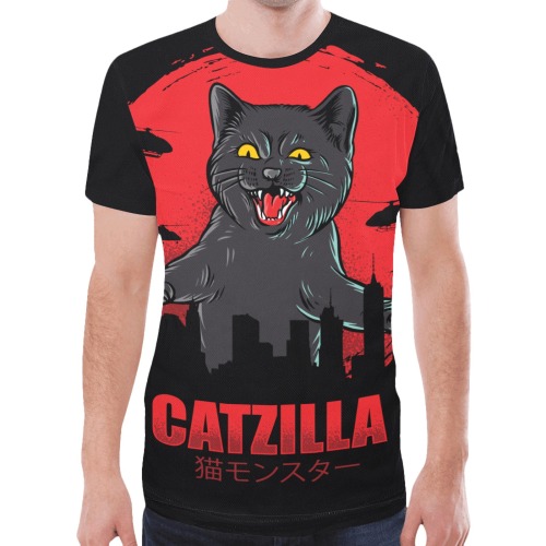 Catzilla New All Over Print T-shirt for Men (Model T45)