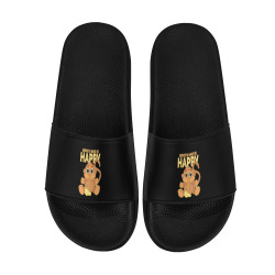 Monkeys Make Me Happy Men's Slide Sandals (Model 057)