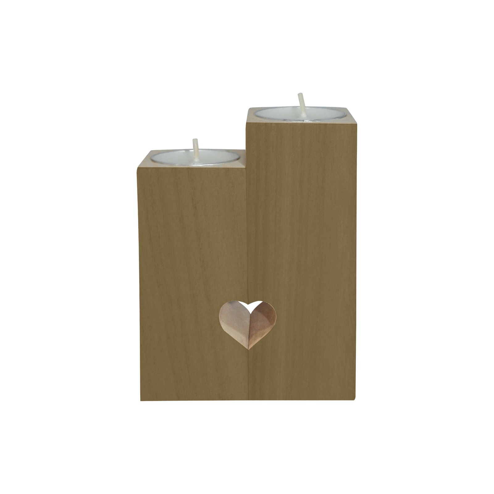 Changing Seasons Collection Wooden Candle Holder (Without Candle)
