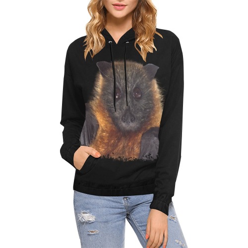 Flying-fox Hoodie All Over Print Hoodie for Women (USA Size) (Model H13)