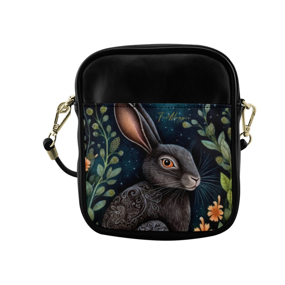 Midnight Hare Ladies Sling Bag Sling Bag (Model 1627)