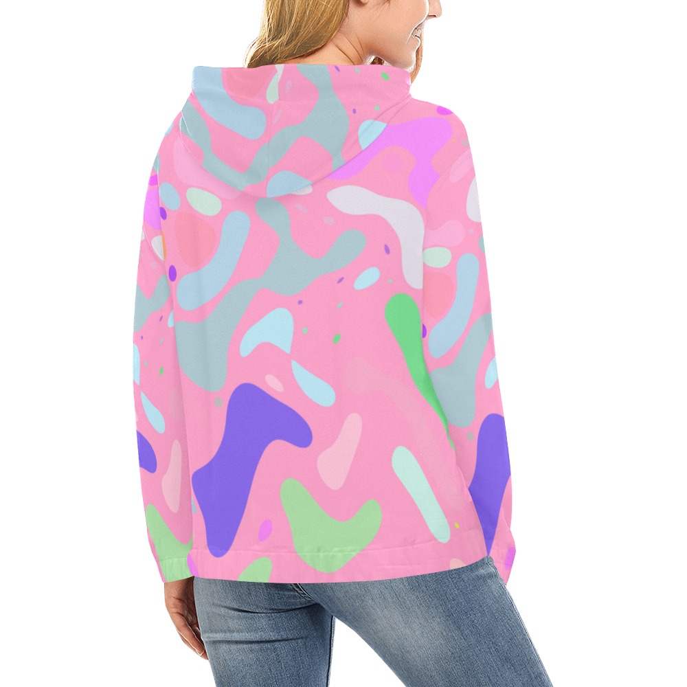 pastelspot All Over Print Hoodie for Women (USA Size) (Model H13)