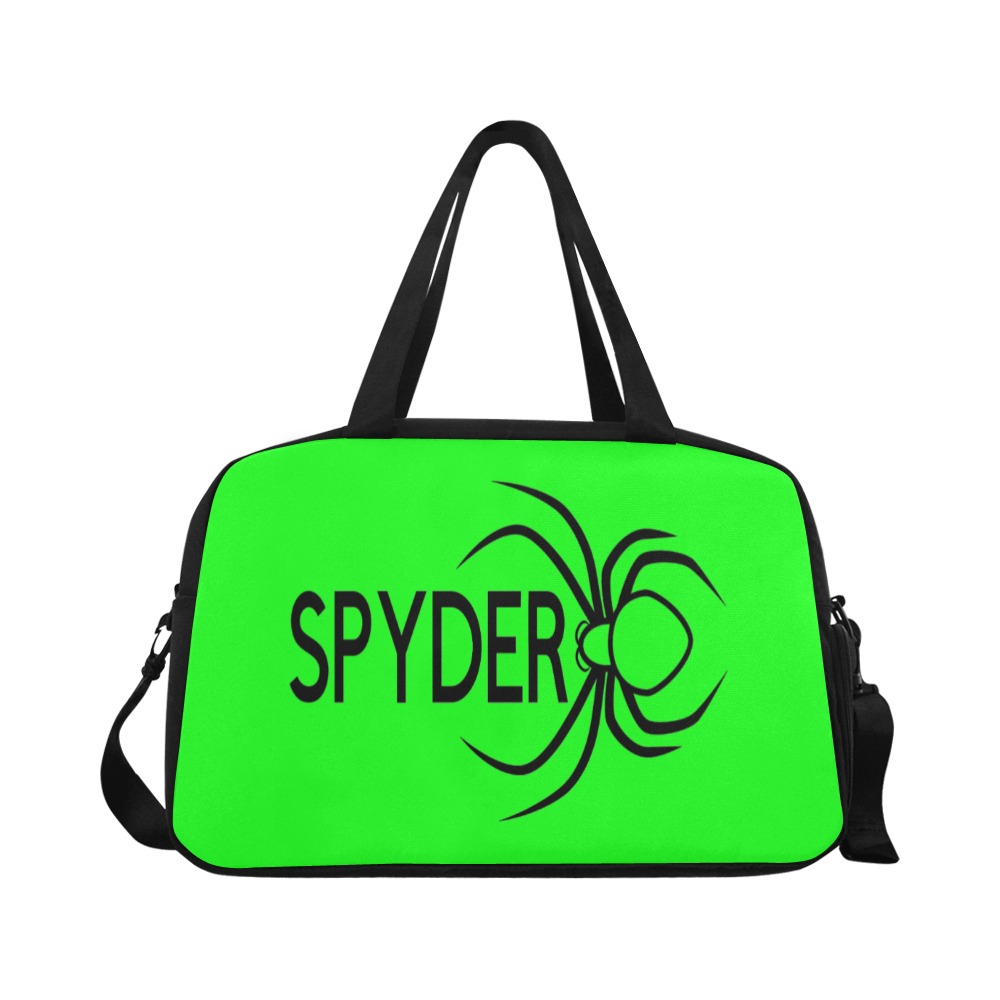 Lime Green Spyder Small Travel Bag Fitness Handbag (Model 1671)