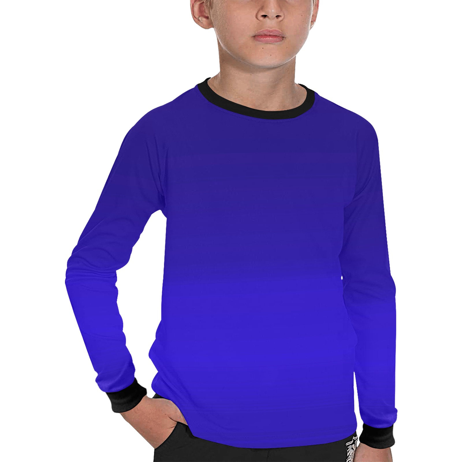 blu pur Kids' All Over Print Long Sleeve T-shirt (Model T51)