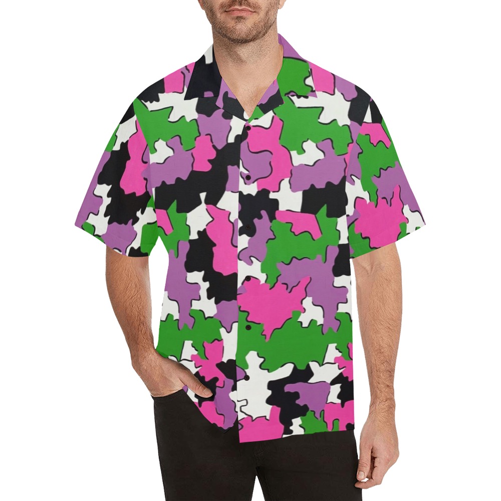 Mischievous Hawaiian Shirt (Model T58)