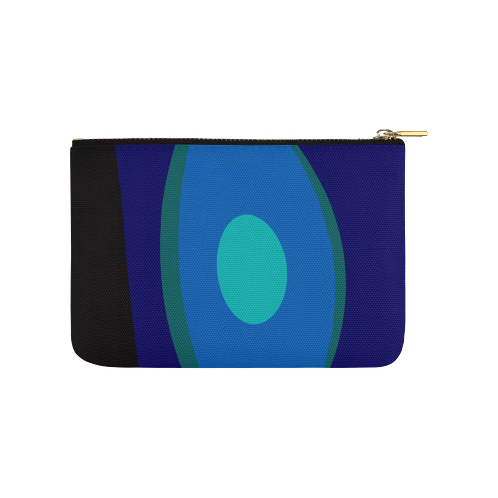 Dimensional Blue Abstract 915 Carry-All Pouch 9.5''x6''