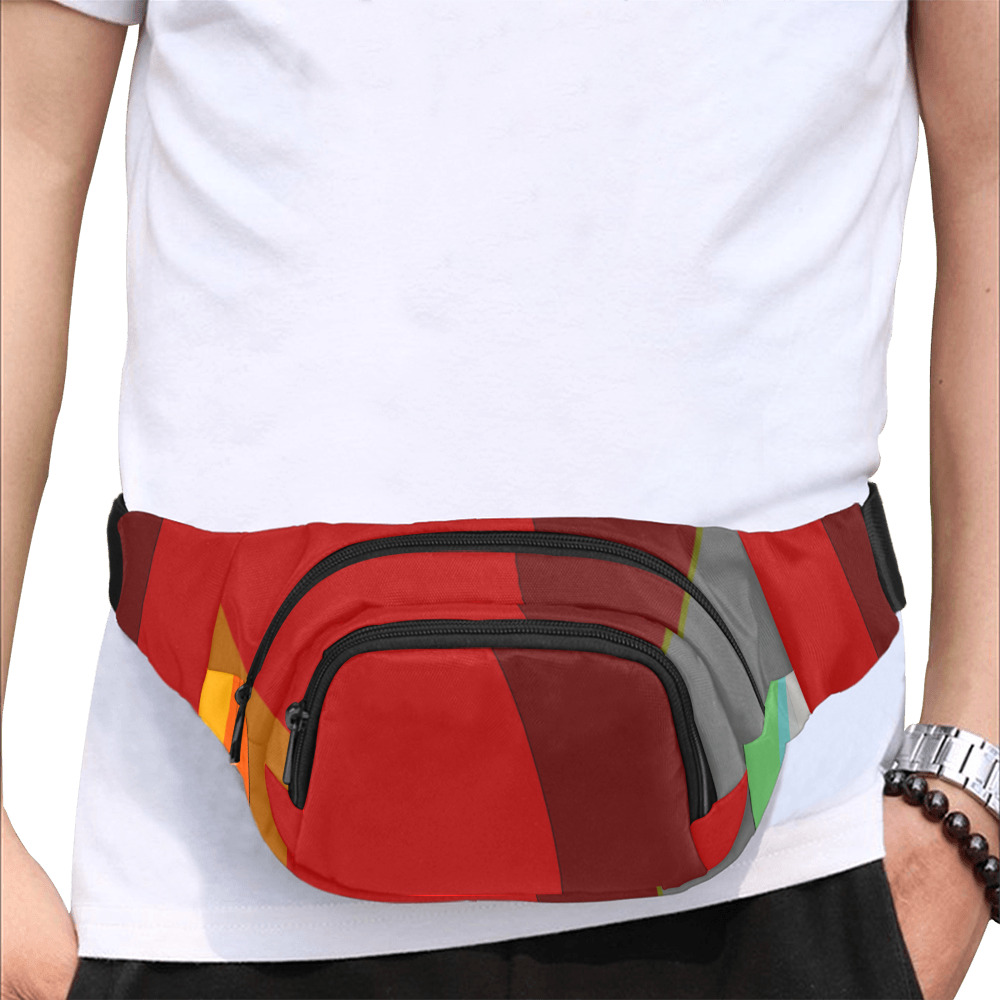 Colorful Abstract 118 Fanny Pack/Small (Model 1677)