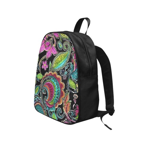 Paisley #2 Fabric School Backpack (Model 1682) (Medium)