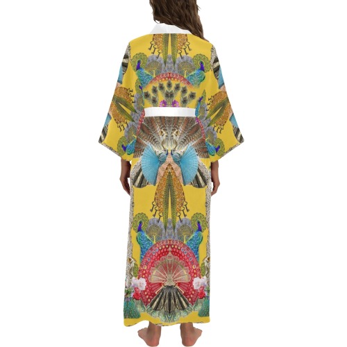 paons Long Kimono Robe