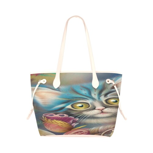 Cute Kittens 6 Clover Canvas Tote Bag (Model 1661)