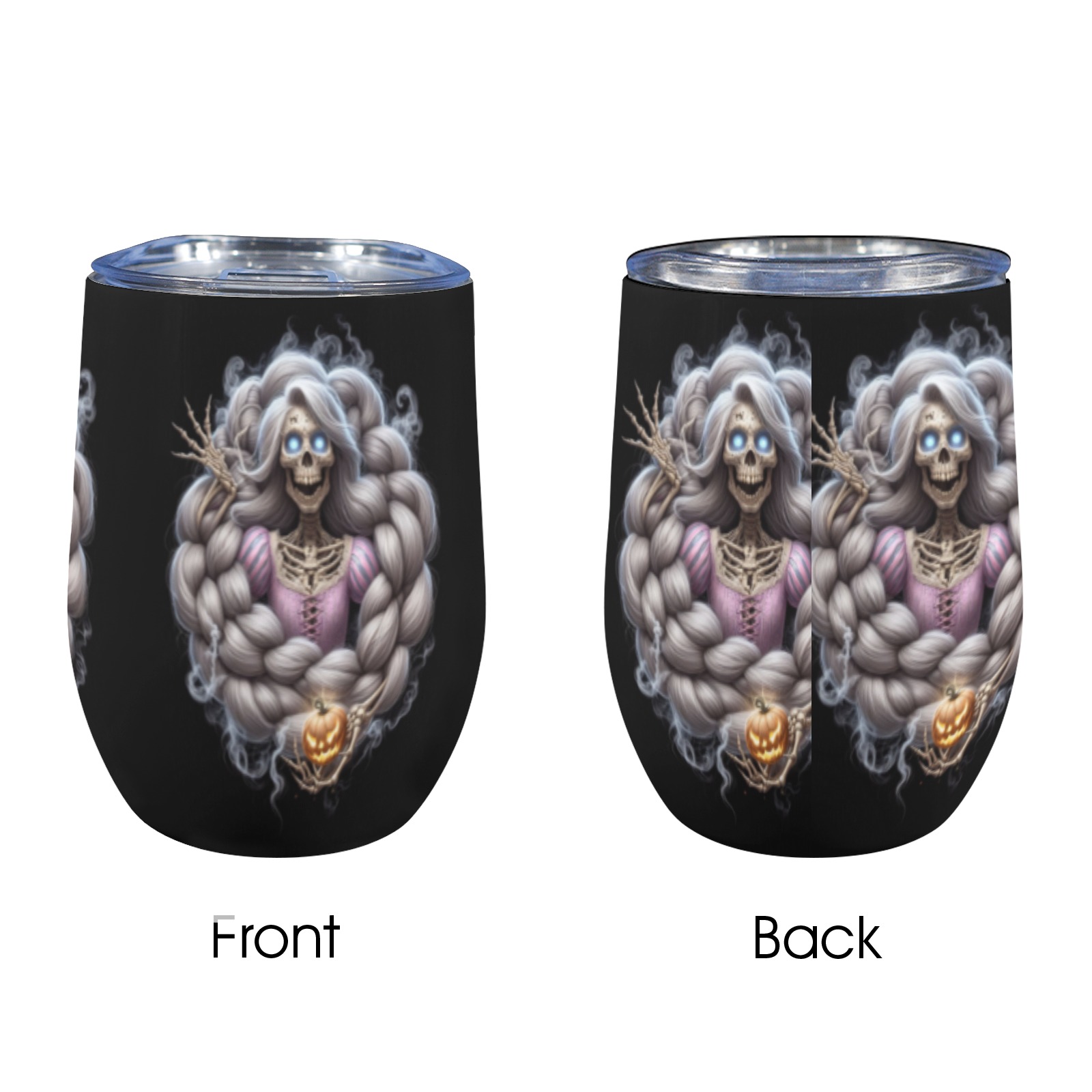 halloween_efChannel27 12oz Wine Tumbler