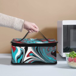 Dark Wave of Colors Portable Lunch Bag (Model 1727)