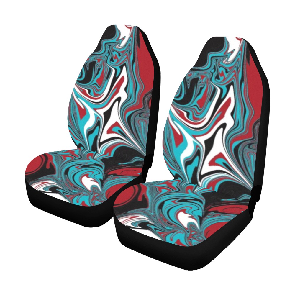 Dark Wave of Colors Car Seat Covers (Set of 2)