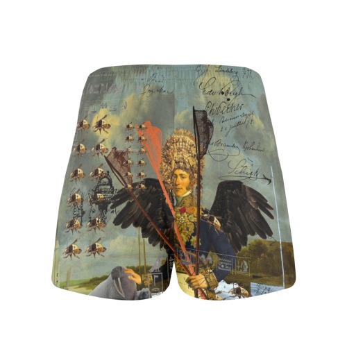 the prince all over print tee - revised 1 right foot smaller file Men's Pajama Shorts (Model L73)