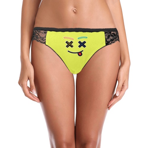 Miss Yellow Light Women's Lace Panty (Model L41)