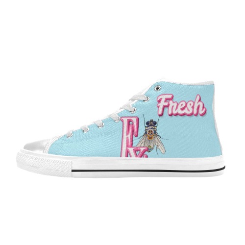 Fresh Collectable Fly Women's Classic High Top Canvas Shoes (Model 017)