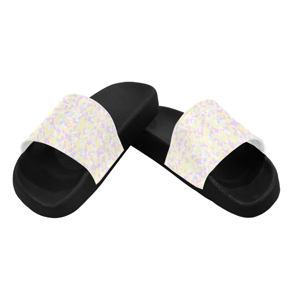 Monday White(5) Men's Slide Sandals (Model 057)