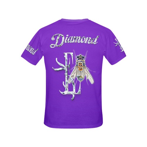 Diamond Collectable  Fly All Over Print T-Shirt for Women (USA Size) (Model T40)