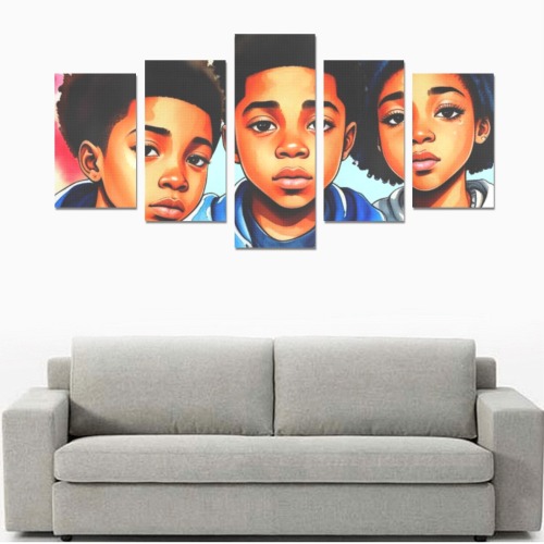 KIDS IN AMERICA 3 Canvas Print Sets C (No Frame)