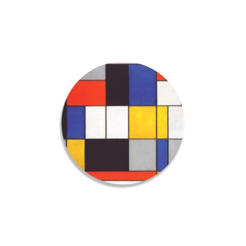 Composition A by Piet Mondrian Round Coaster