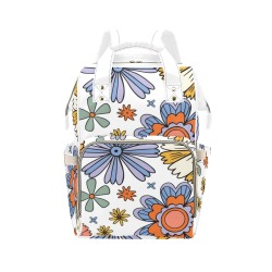 Retro Mod Diaper Bag Multi-Function Diaper Backpack/Diaper Bag (Model 1688)