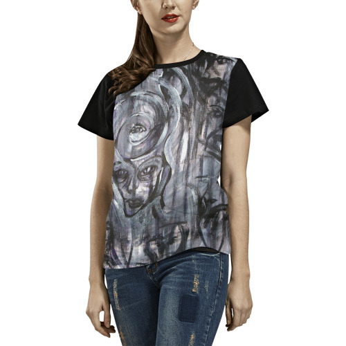 ASHES TO ASHES All Over Print T-Shirt for Women (USA Size) (Model T40)