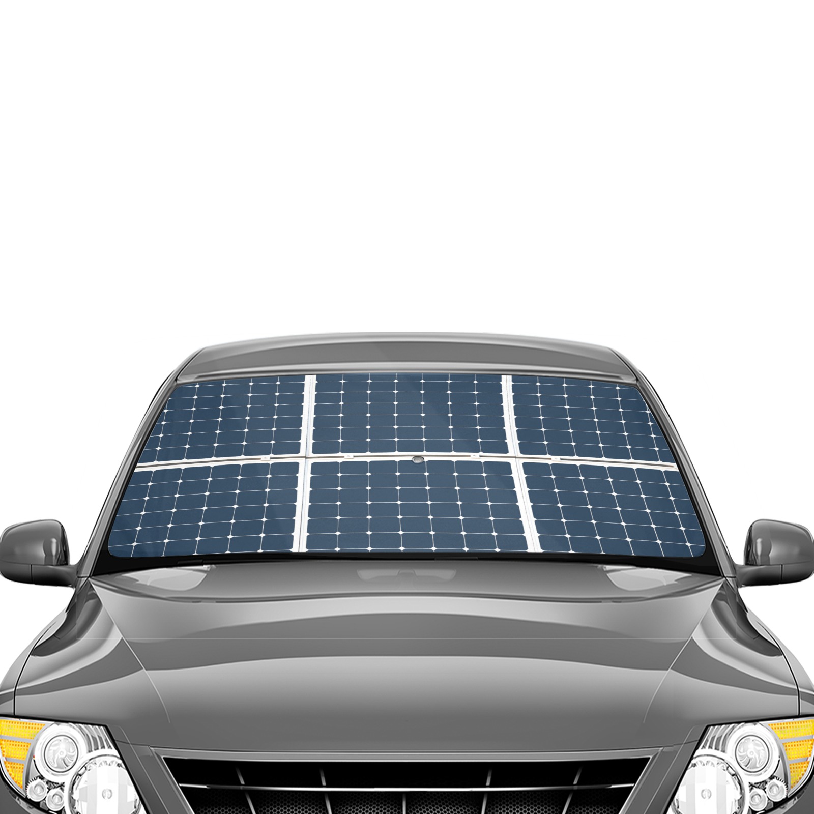 Solar Technology Power Panel Image Sun Energy Car Sun Shade Umbrella 58"x29"