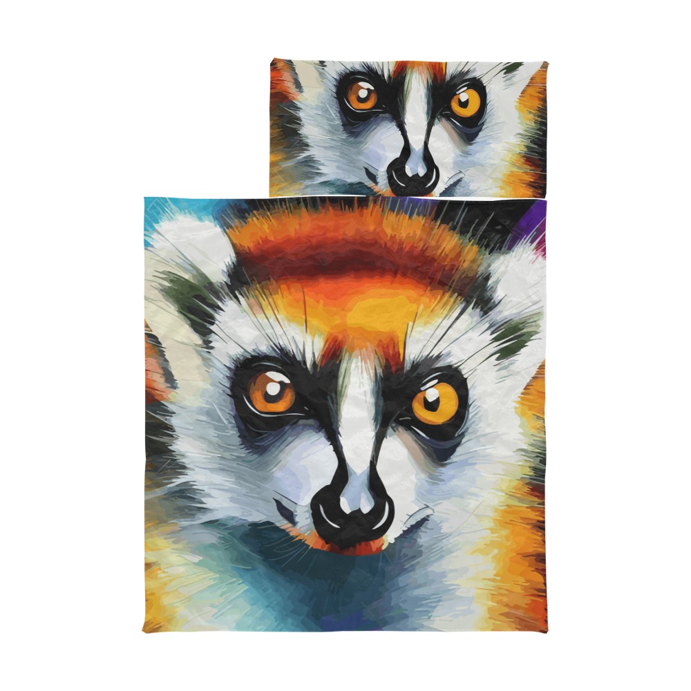 Lemur Funny Colorful Animal Art Kids' Sleeping Bag