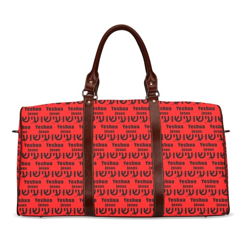 Yeshua Red Lge Tote Bag Waterproof Travel Bag/Large (Model 1639)