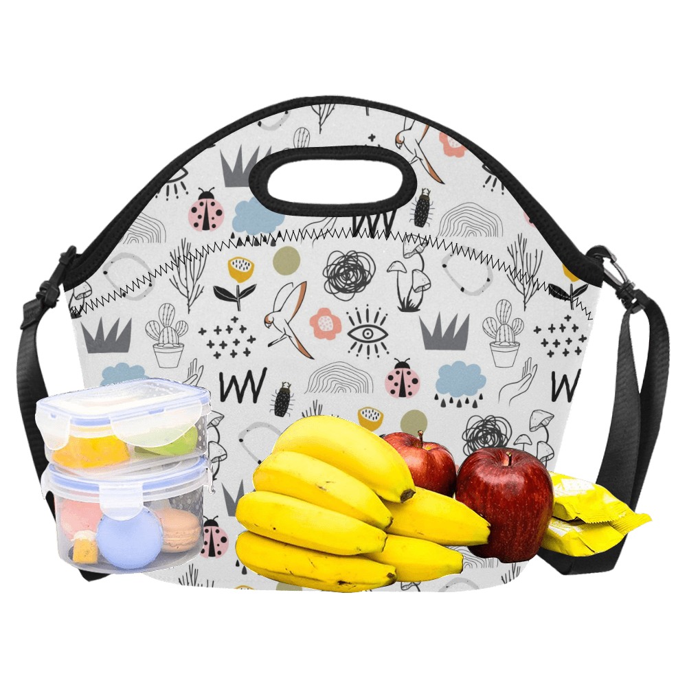 Doodle Neoprene Lunch Bag/Large (Model 1669)