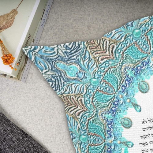 Eshet Chayil-Hebrew -20x20-2 Linen Zippered Pillowcase 18"x18"(One Side)