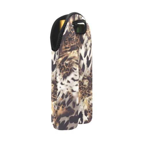 Leopard print - Animal print - Zebra 2-Bottle Neoprene Wine Bag